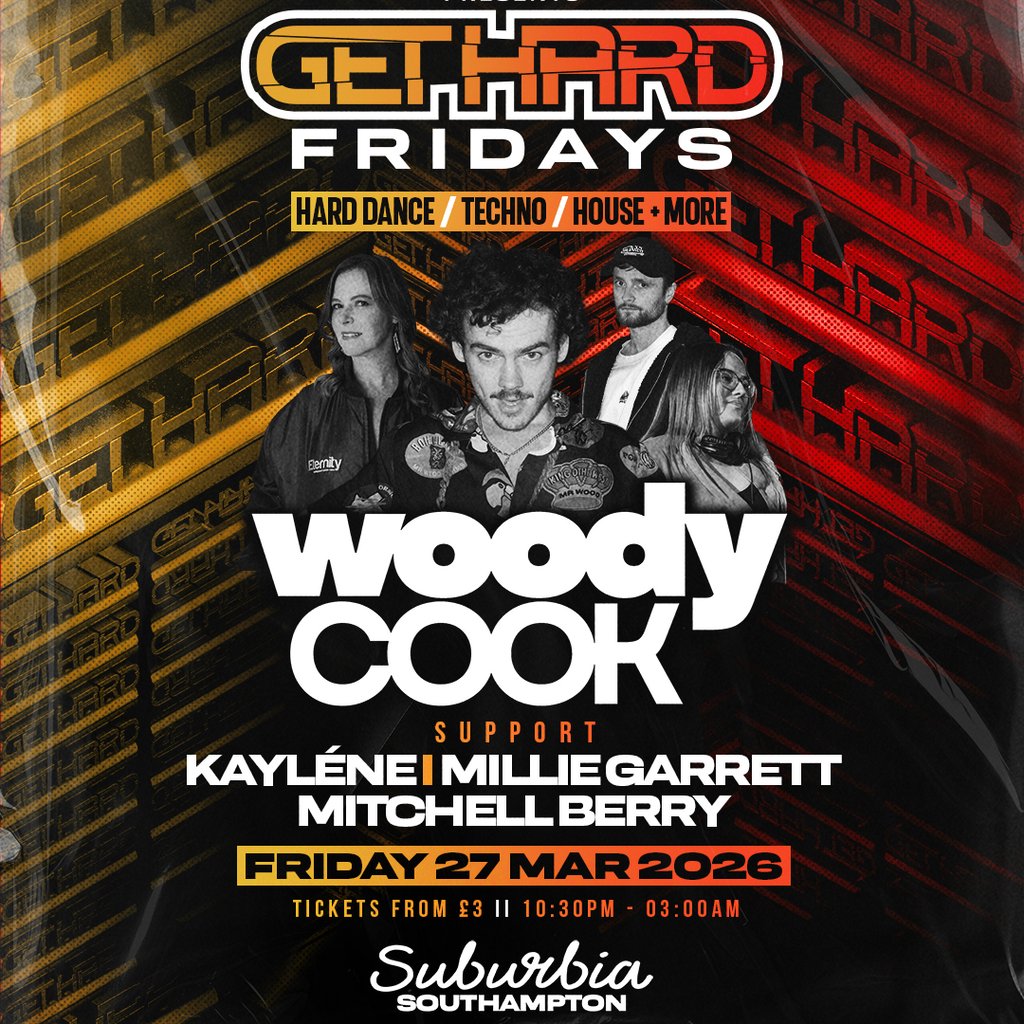 SubBass Presents Get Hard Fridays with Woody Cook