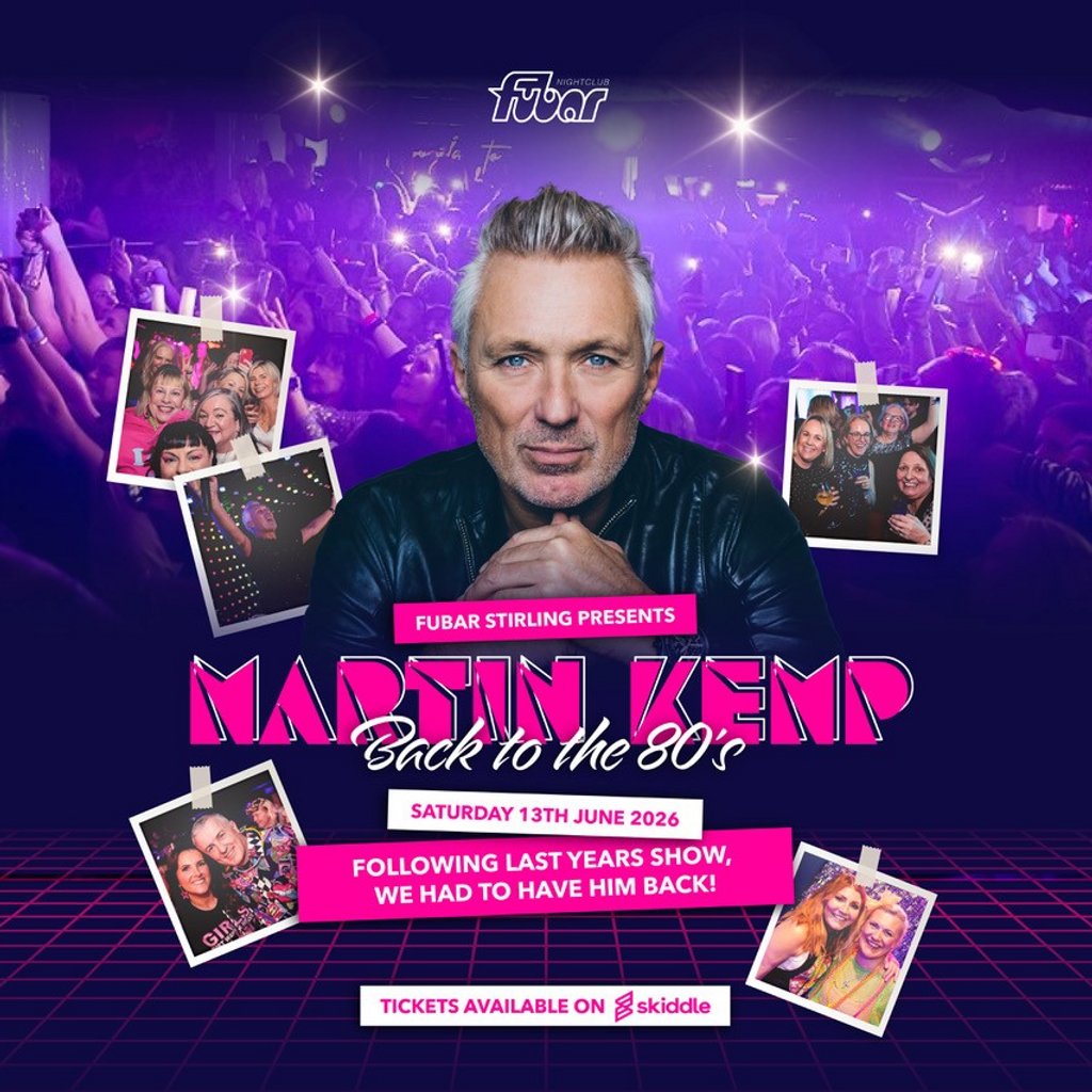Martin Kemp Back to Fubar - 80s Day Dancing
