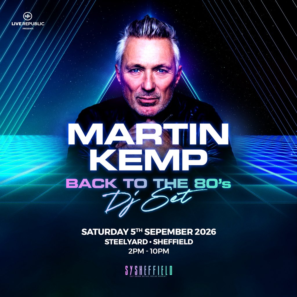 Martin Kemp's Back to the 80s DJ Set | SteelYard Sheffield