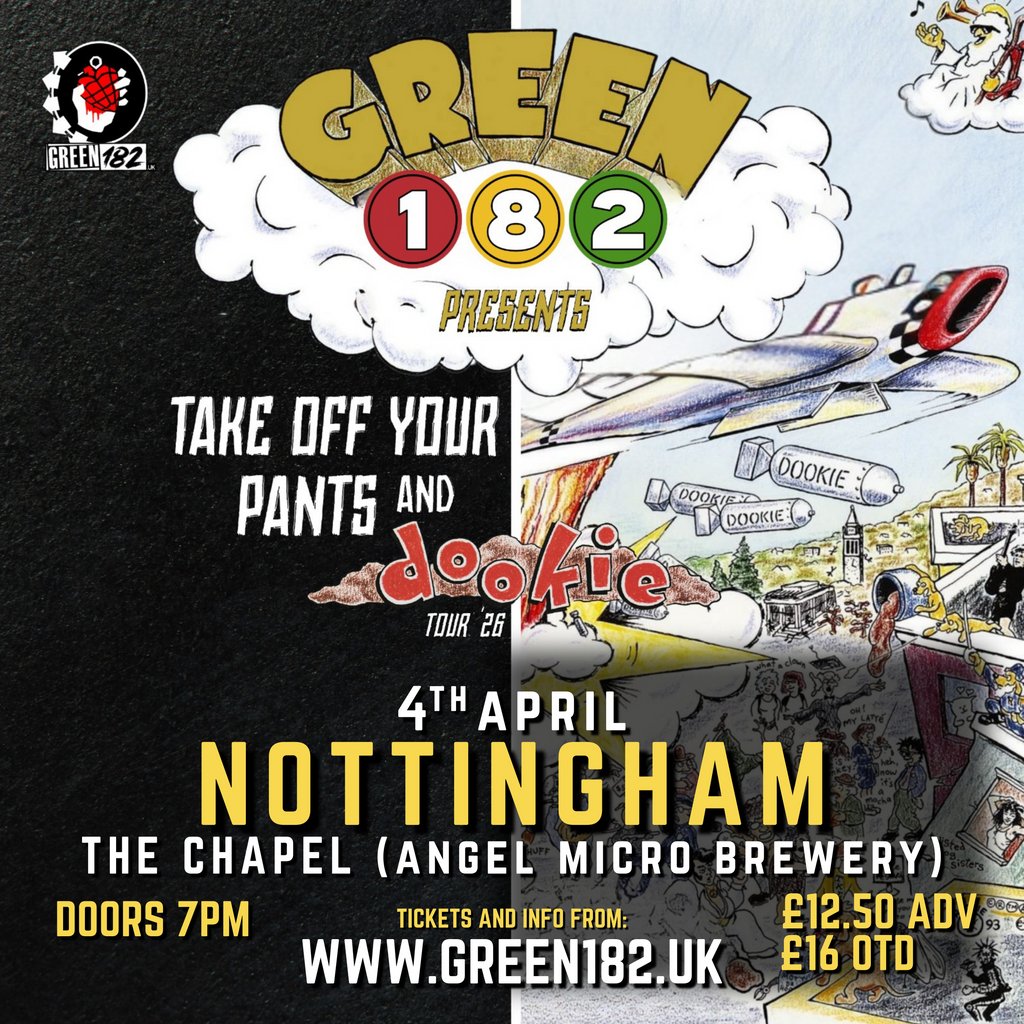 GREEN 182 - Take Off Your Pants & Dookie Tour 2026!