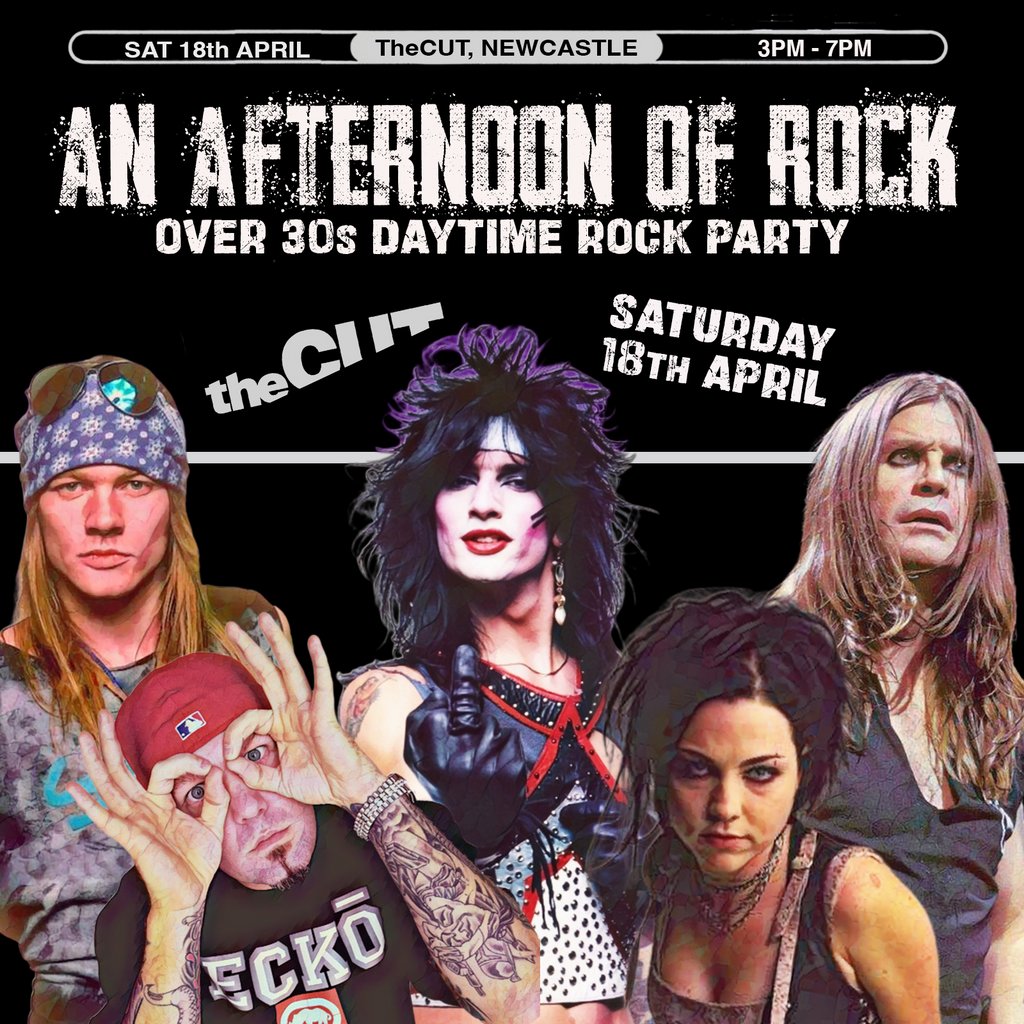 An Afternoon of Rock: NEWCASTLE (Over 30s Rock/Metal) 3pm-7pm