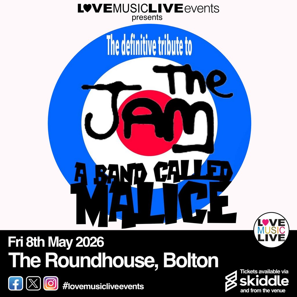 A BAND CALLED MALICE Bolton Roundhouse Fri 8/5/26 (Jam Tribute)