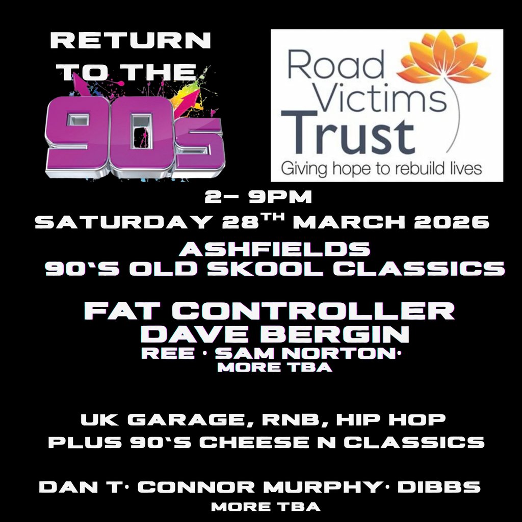 Return to The 90's For The Roads Victims Trust