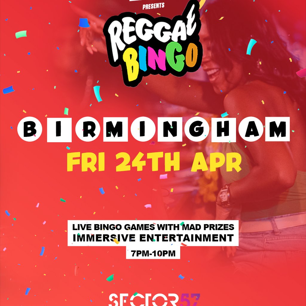 Reggae Bingo - Birmingham - Fri 24th April