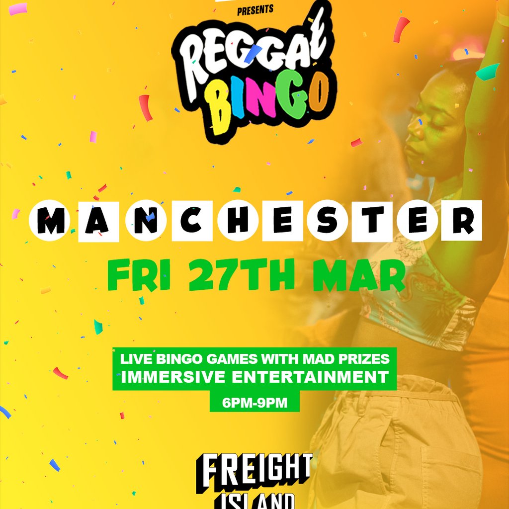 Reggae Bingo - Manchester - Fri 27th March