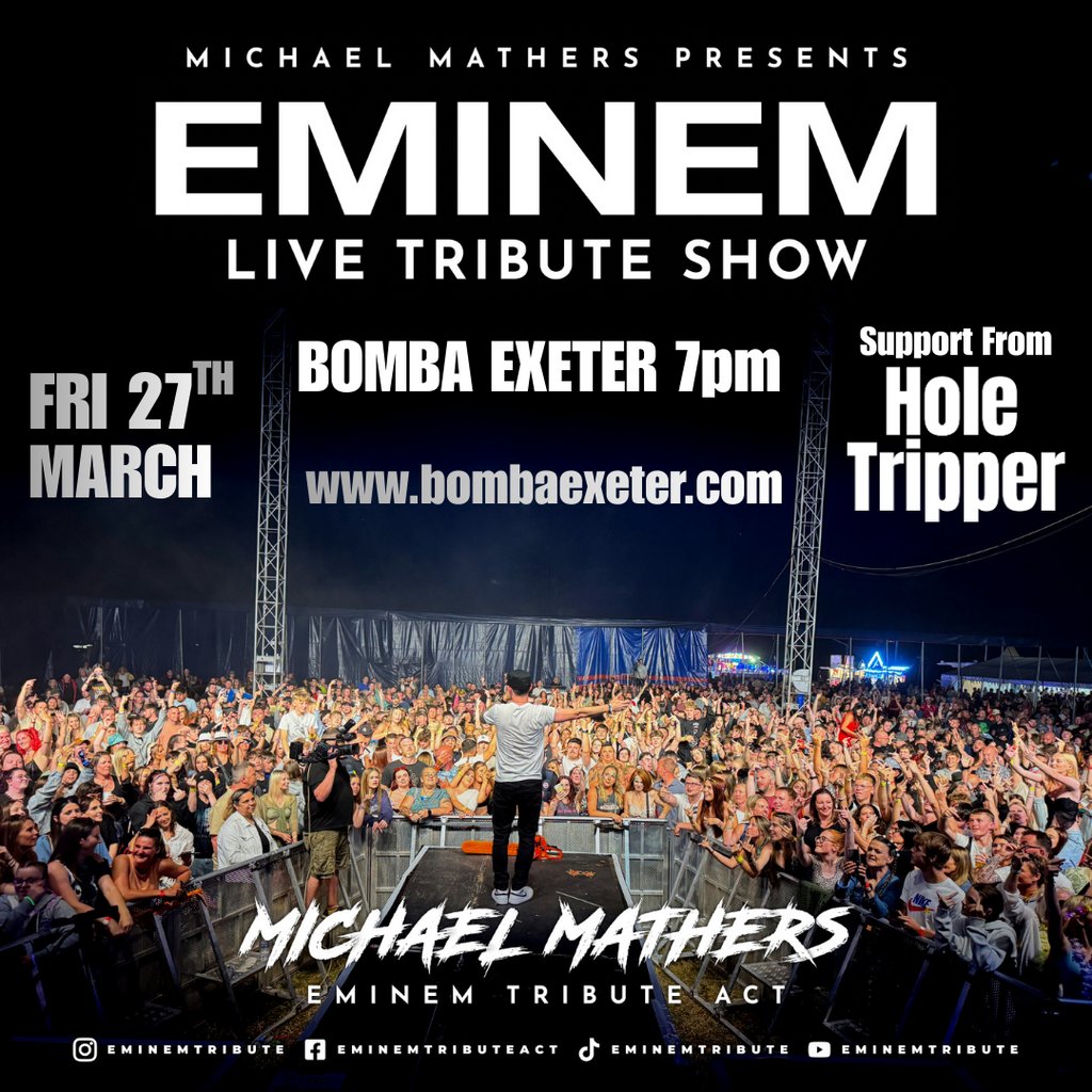 Eminem Tribute - Michael Mathers | Bomba Exeter 27.03.26