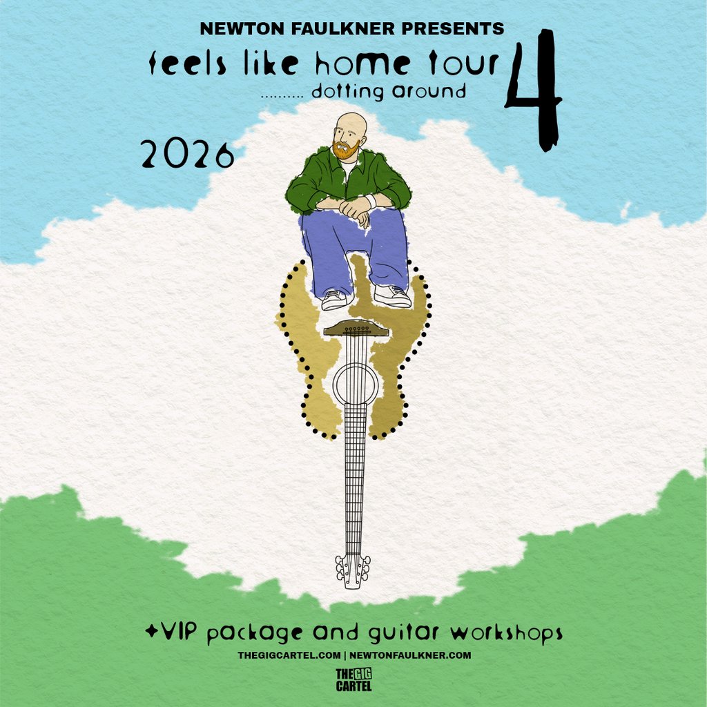 Newton Faulkner presents Feels Like Home Tour 4, dotting around