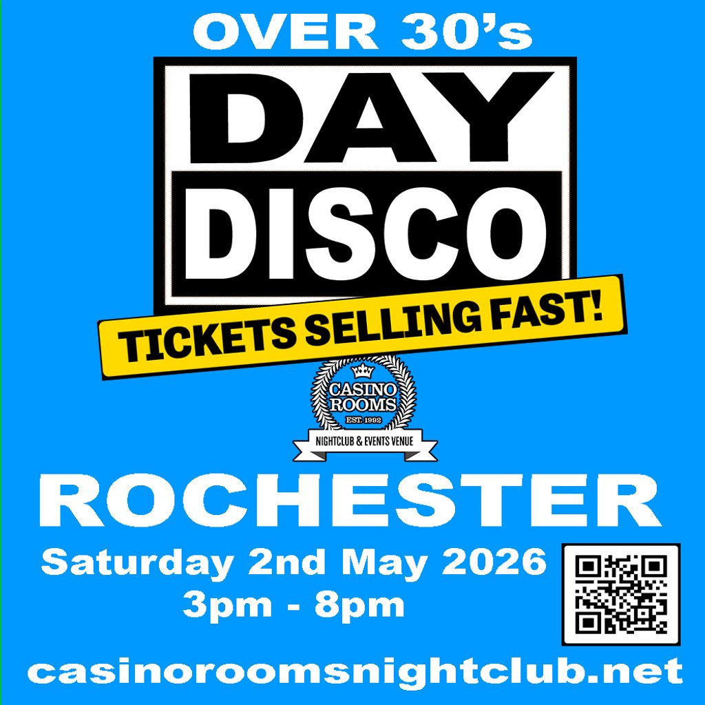 Day Disco (Over 30's) - Saturday 2nd May 2026