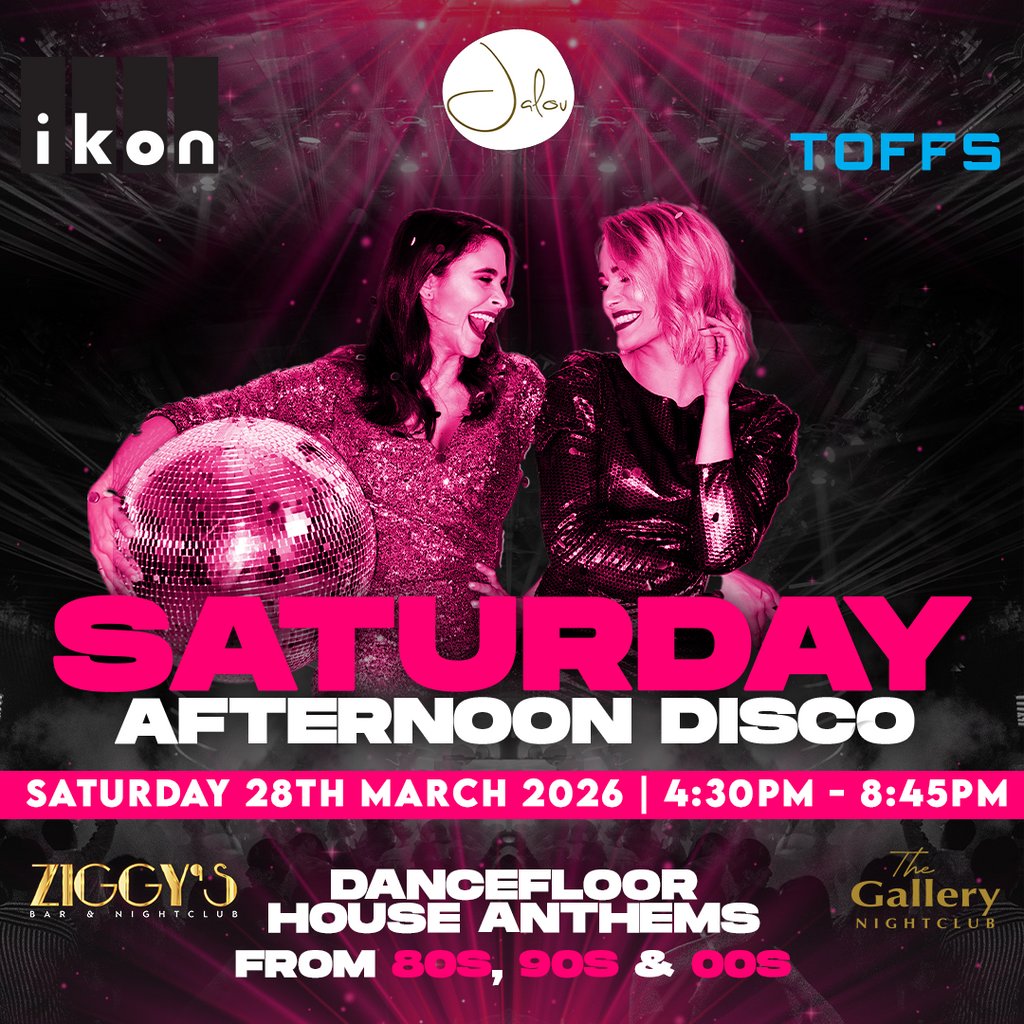 Saturday Afternoon Disco - Strictly Over 30's!