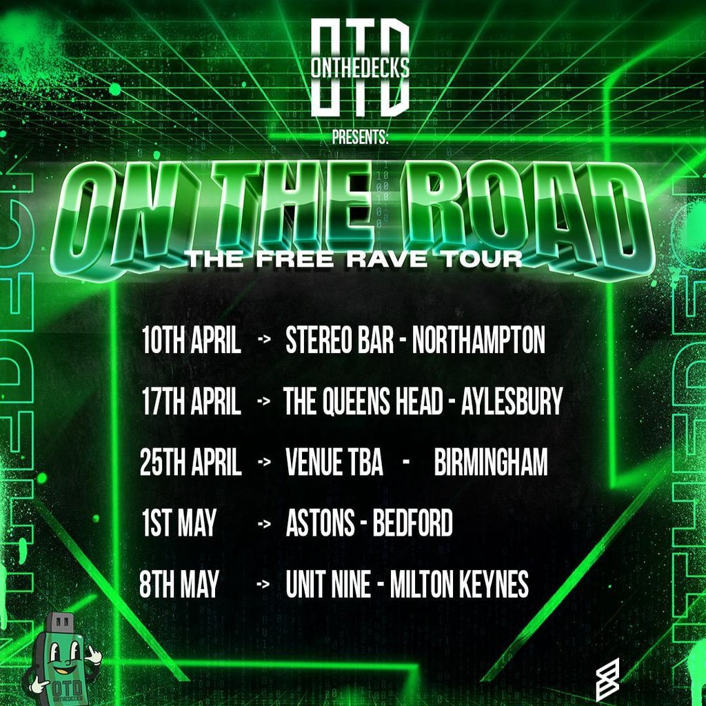 OTD: On The Road Tour - BIRMINGHAM - Free DNB Rave!