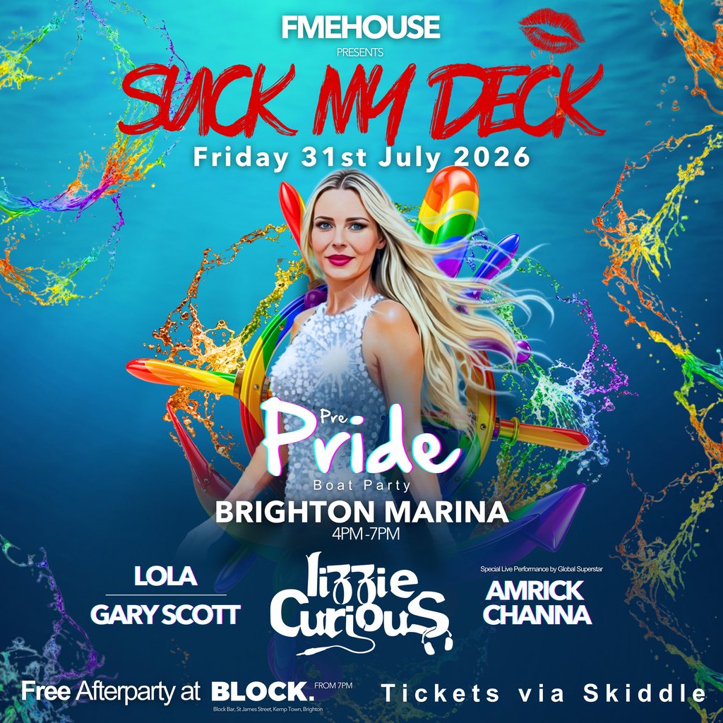 FME HOUSE Pre Pride Boat Party Brighton
