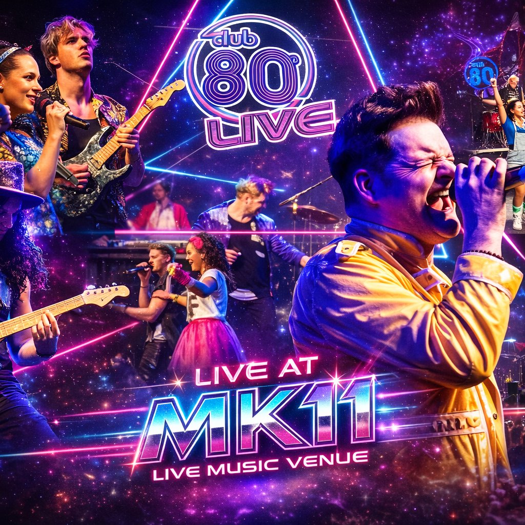 80's Club Live - Day Time Show - MK11 Milton Keynes - 24.05.26