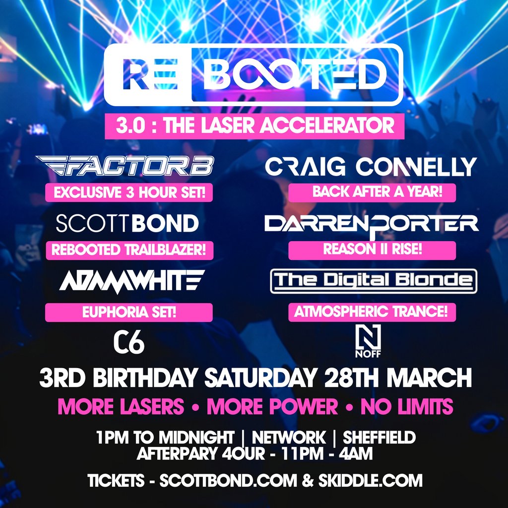 REBOOTED 3.0  Birthday Factor B. Craig Connelly.  Scott Bond