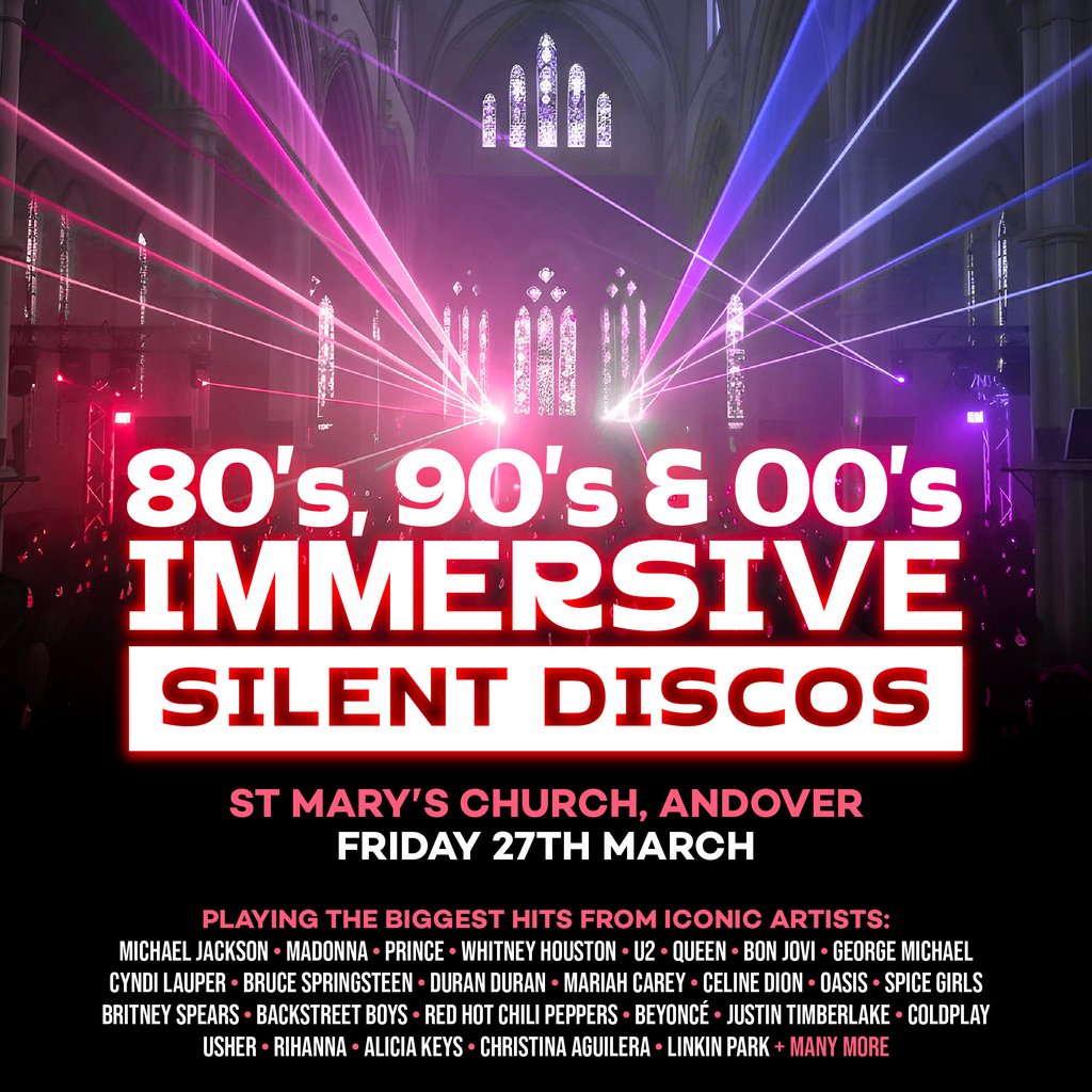 80s, 90s & 00s Silent Disco @ St Marys Andover