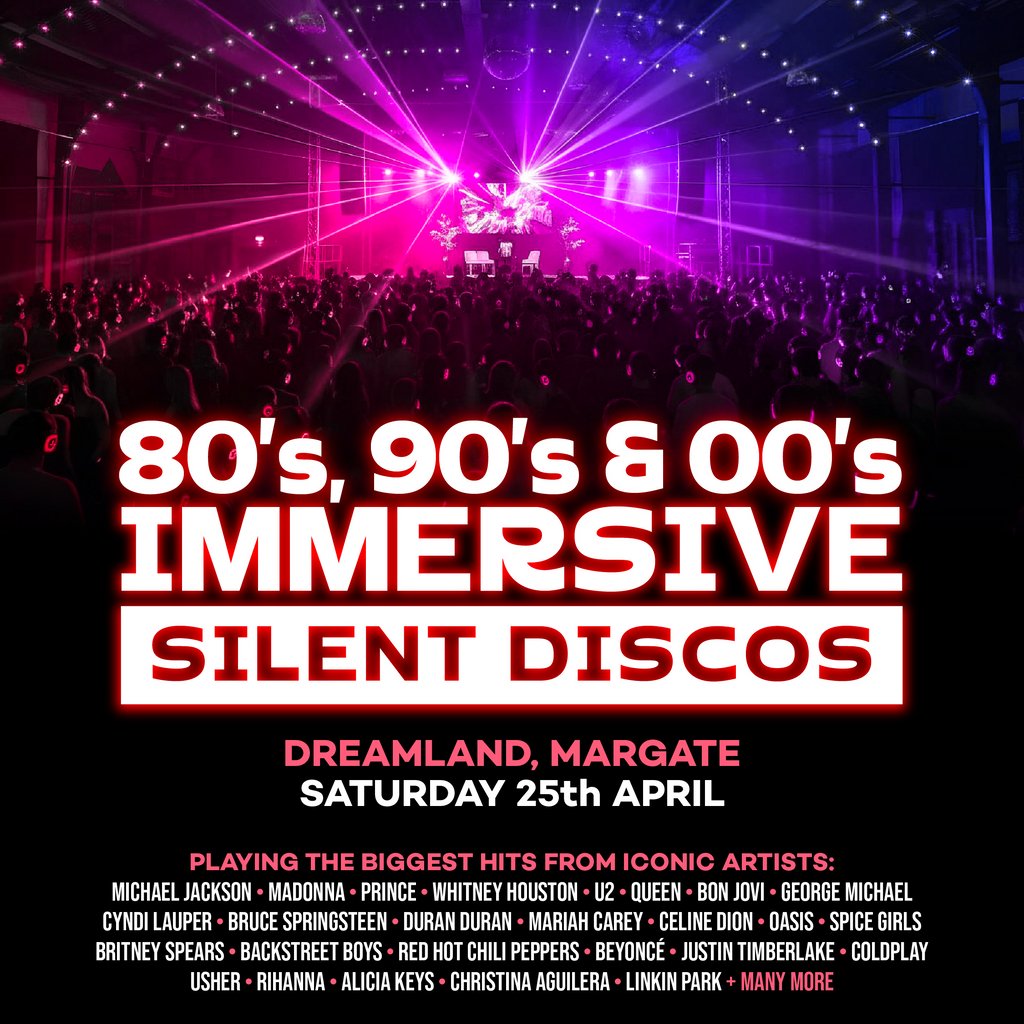 80s, 90s & 00s Silent Disco @ Dreamland, Margate