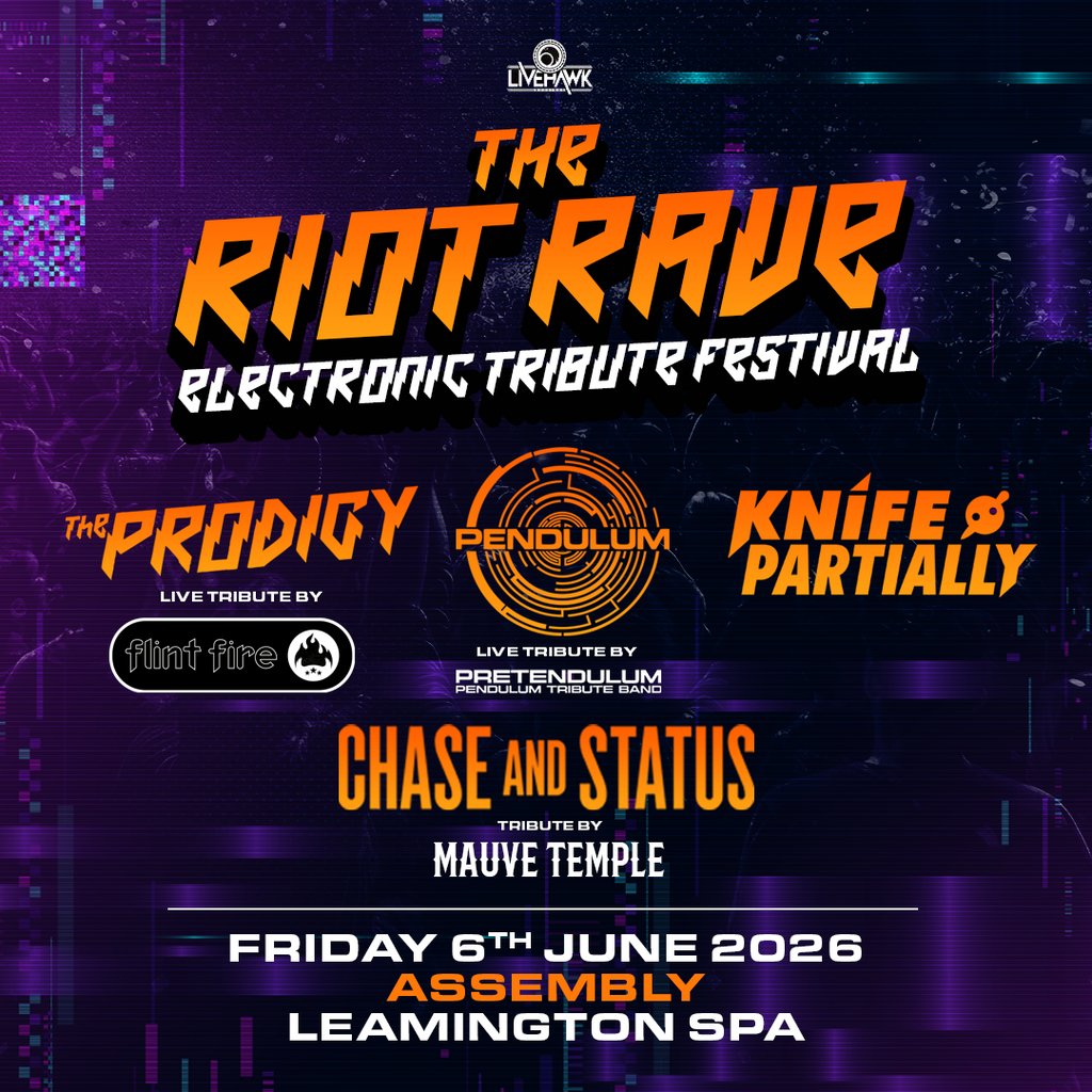 RIOT RAVE - THE ELECTRONIC TRIBUTE FESTIVAL Saturday 06/06/26