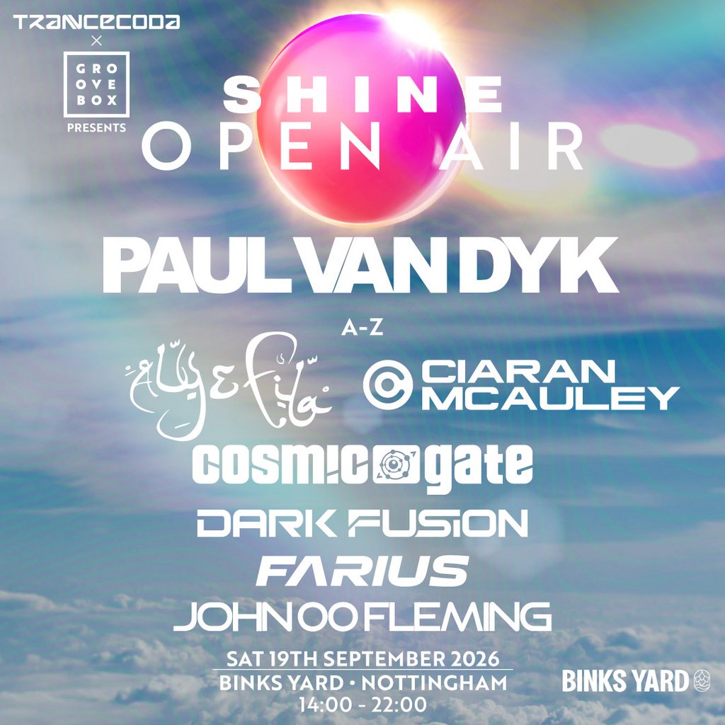PAUL VAN DYK Open Air | Trancecoda X Groovebox X Shine at Binks