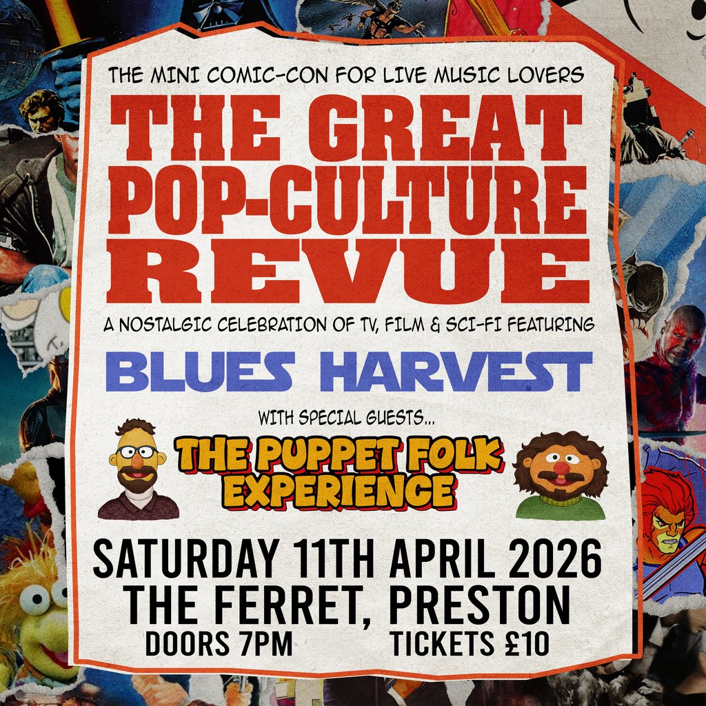 The Great Pop-Culture Revue ft Blues Harvest & Puppet Folk Exp