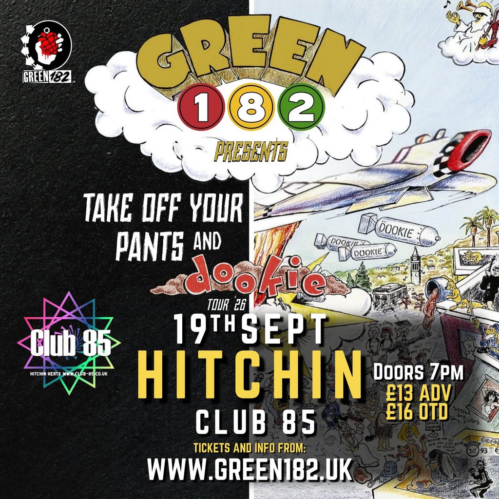 GREEN 182 - Take Off Your Pants & Dookie Tour 2026!