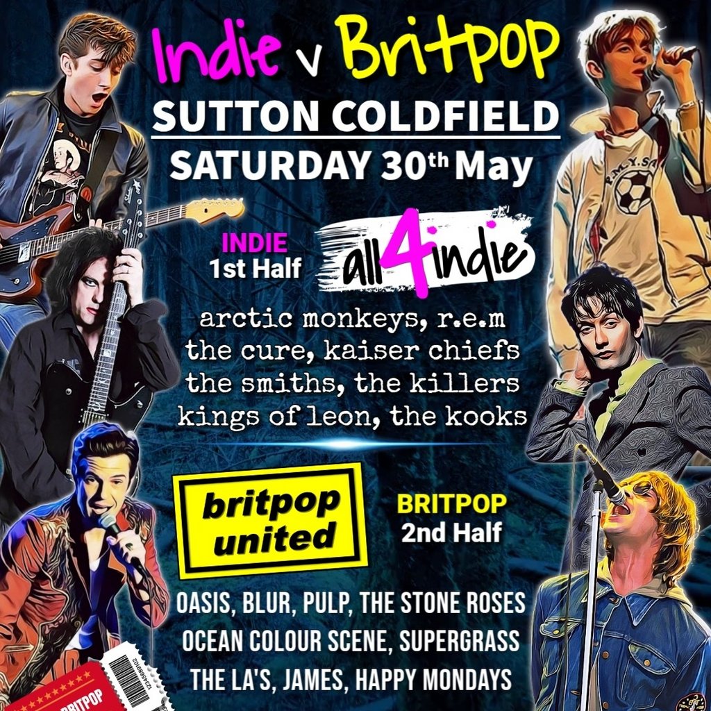 Indie v Britpop Double Header
