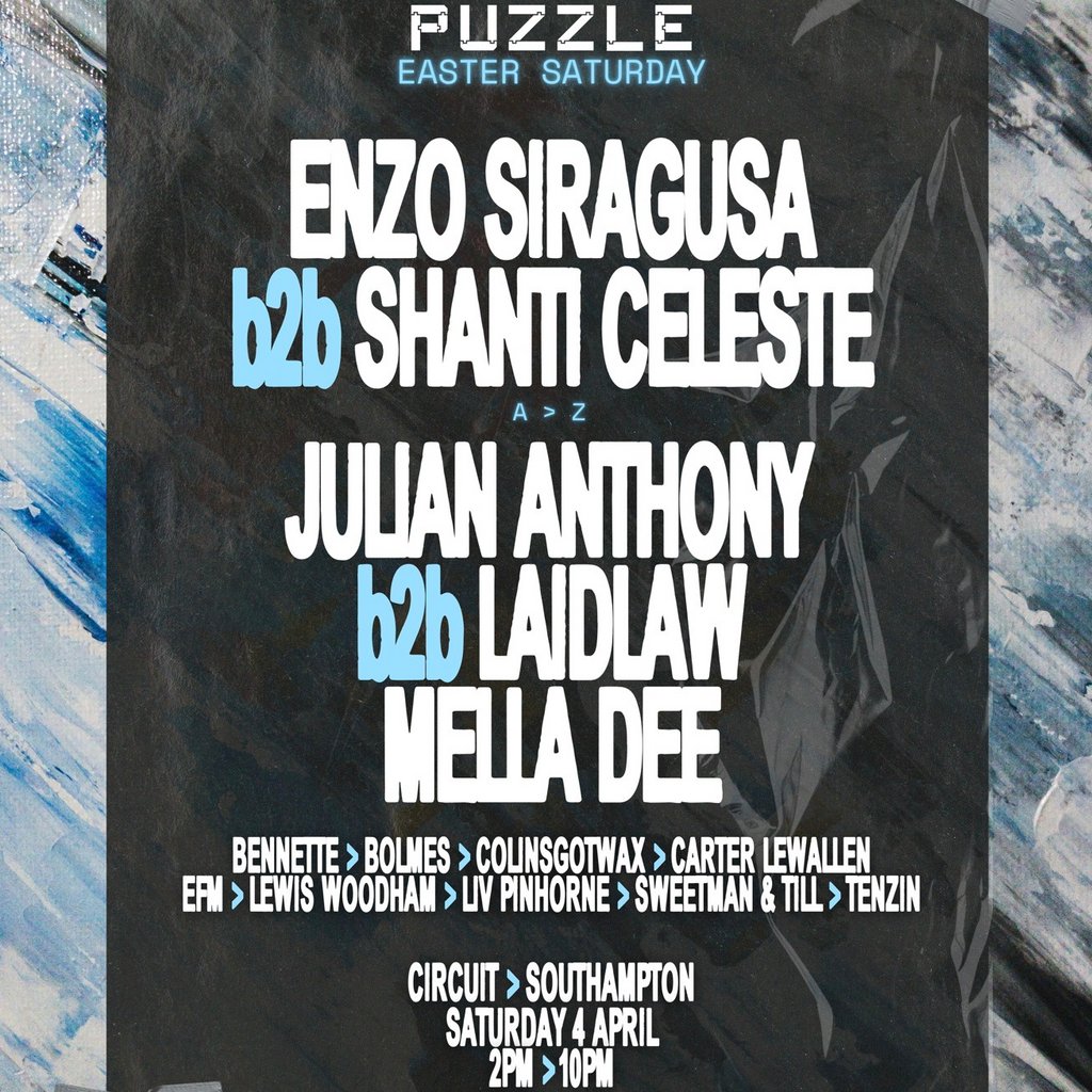 Puzzle Easter: Enzo Siragusa, Shanti Celeste, Laidlaw + more