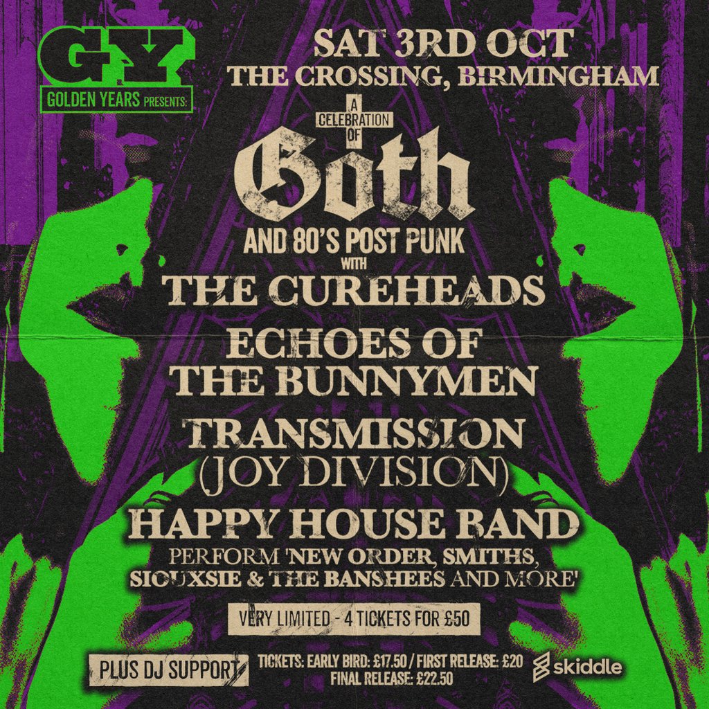 Golden Years: Goth & Post-Punk Special w/ The Cureheads & more