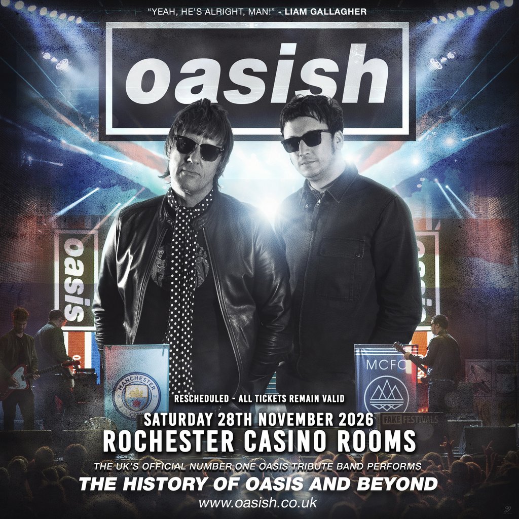 Oasish 2026 Tour - Saturday 28th November 2026
