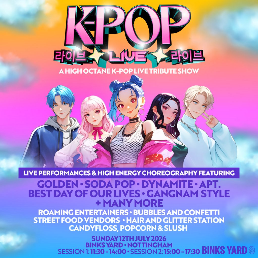 K-POP Live | Binks Yard, Nottingham