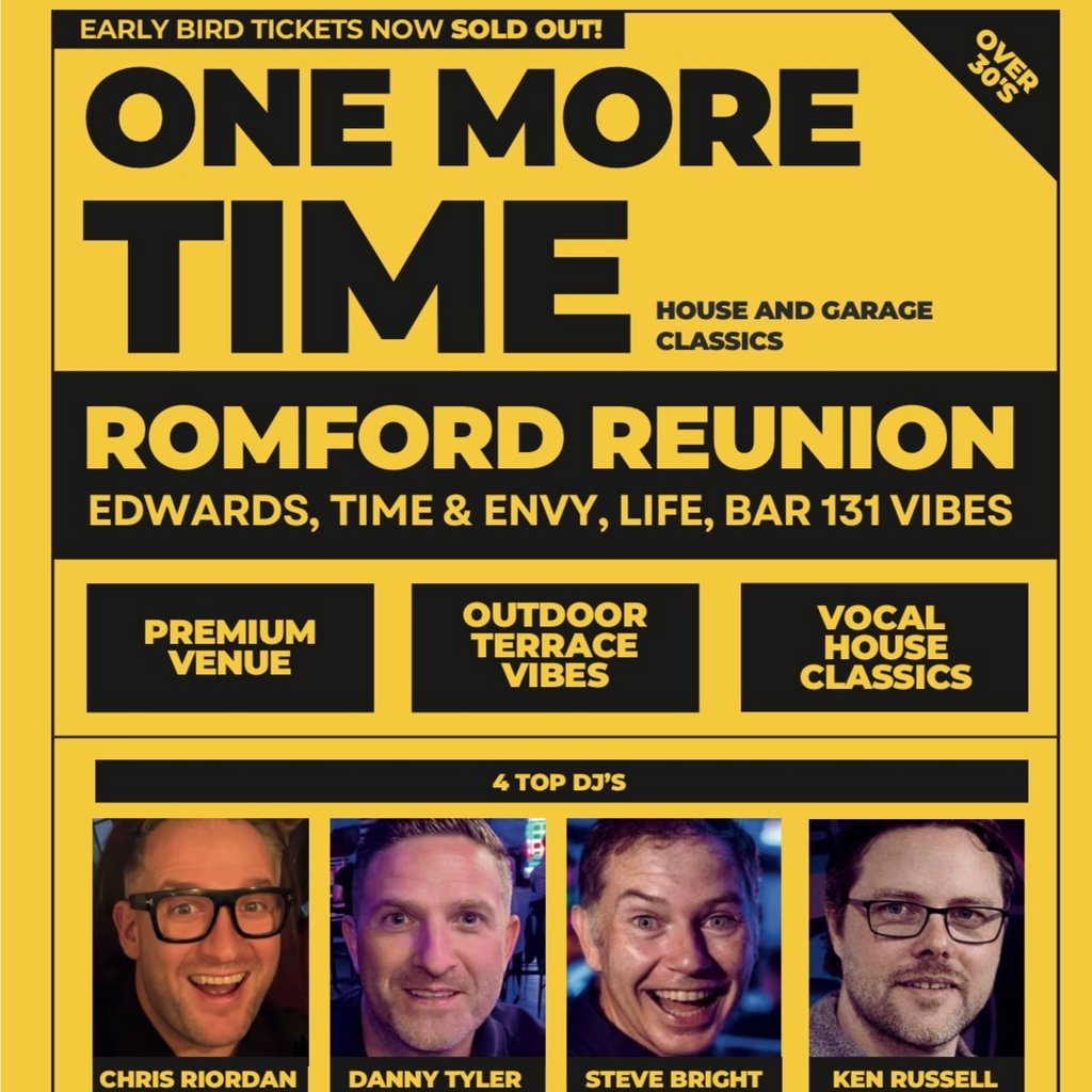 ONE MORE TIME  - House & Garage Day Party