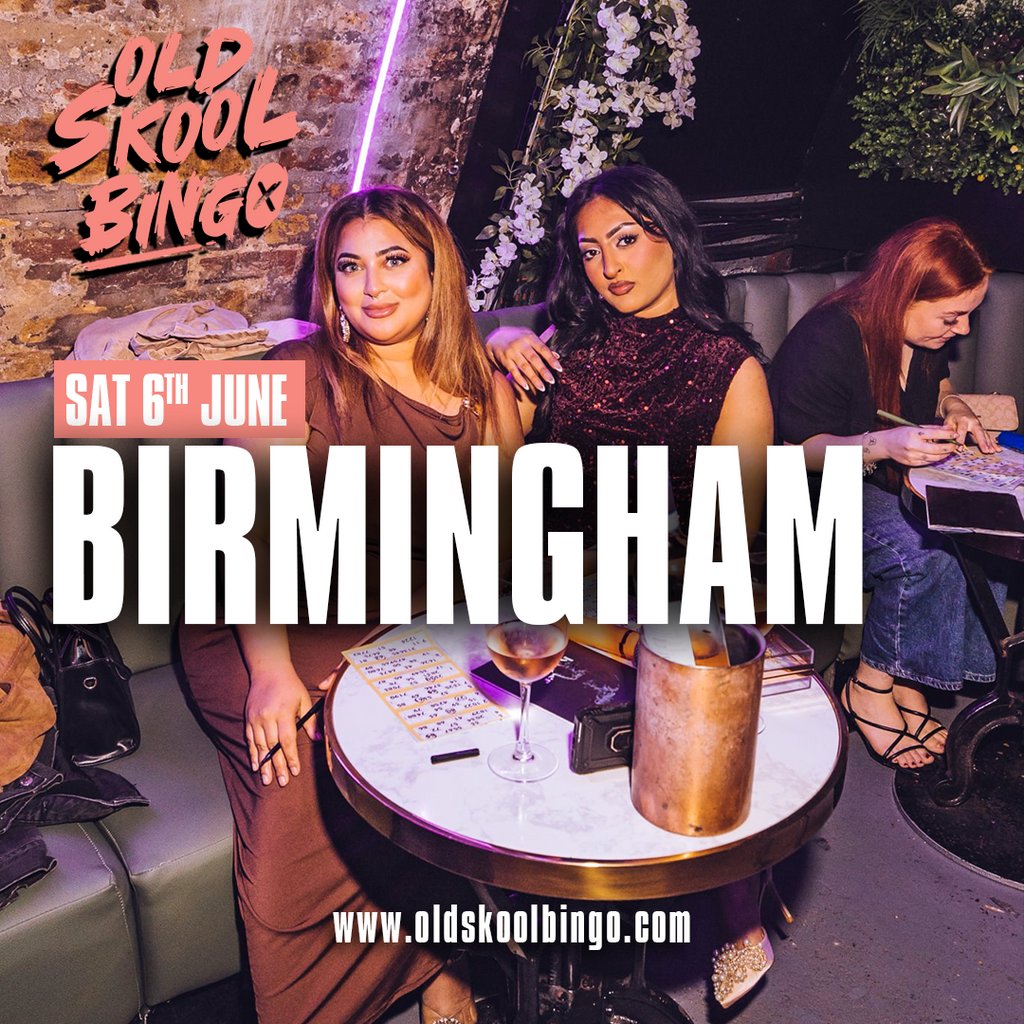 Old Skool Bingo Sat 6th June Birmingham