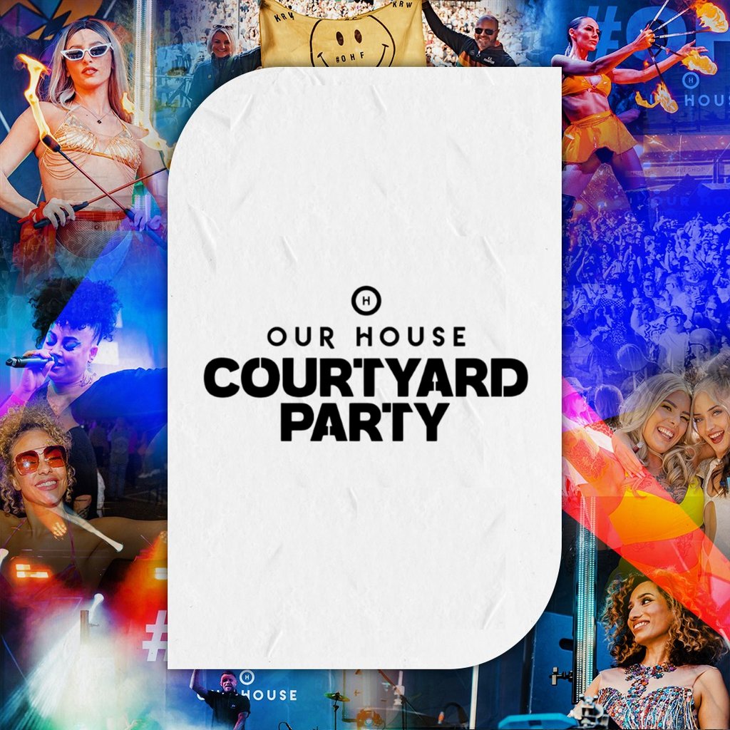 Our House Daytime Courtyard Party