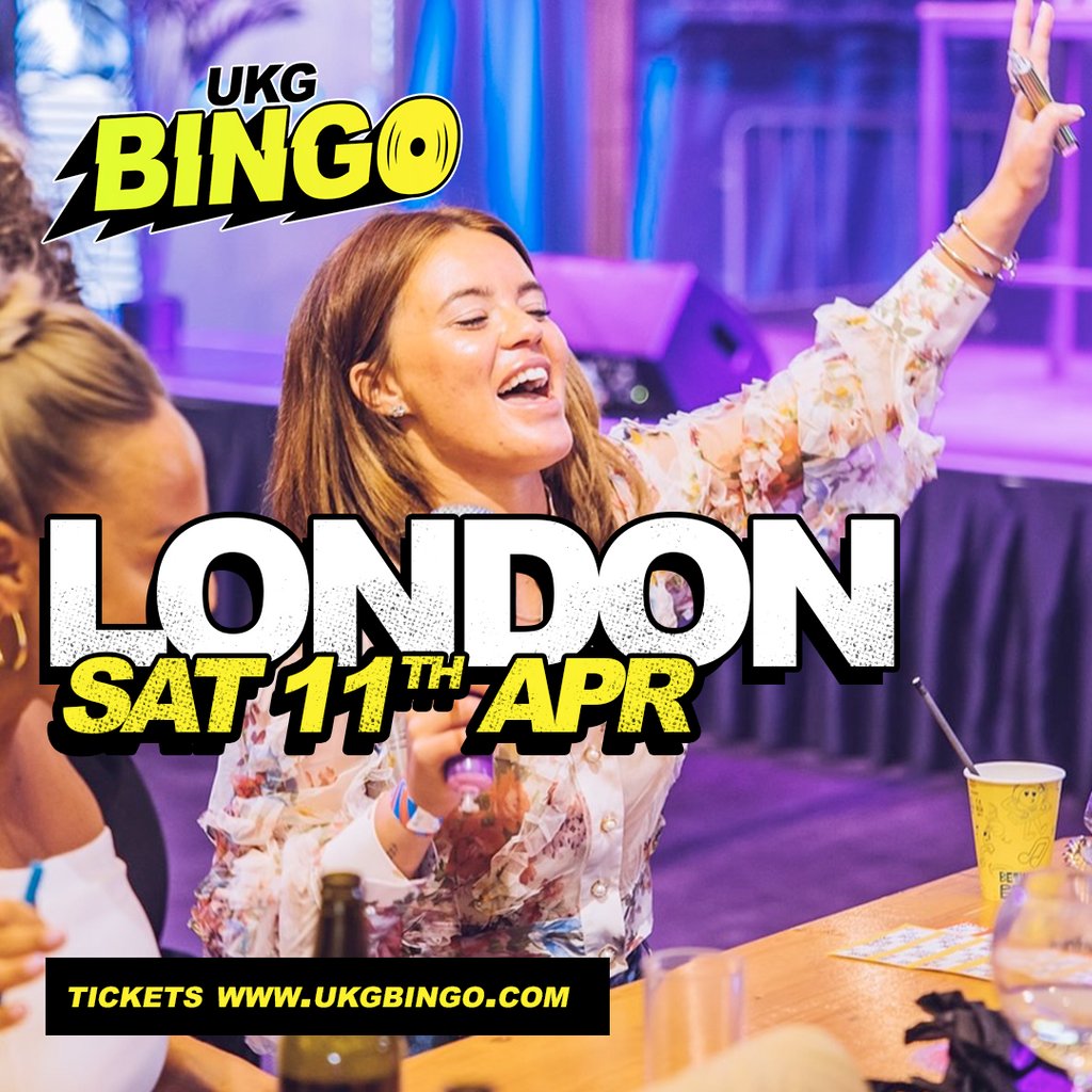 UKG BINGO Sat 11th April London