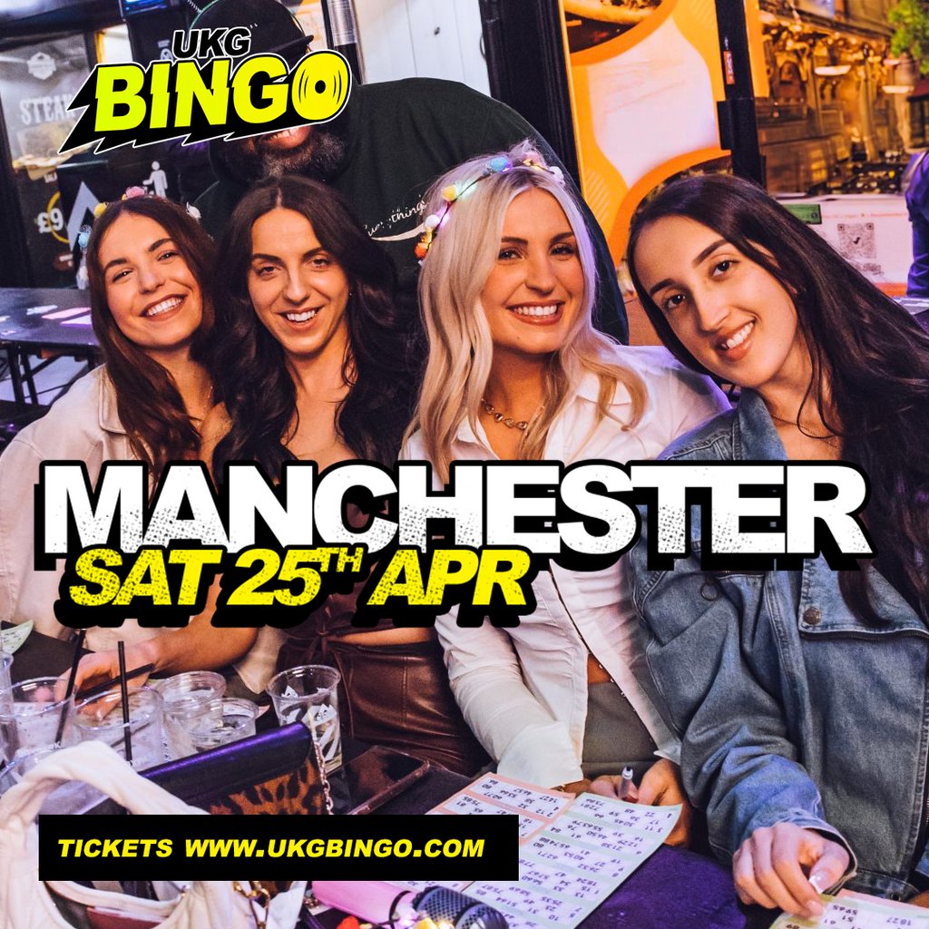 UKG BINGO Sat 25th April Manchester