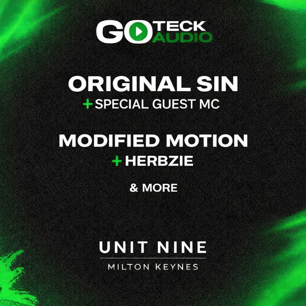 GOTECK AUDIO: ORIGINAL SIN, MODIFIED MOTION at unit nine