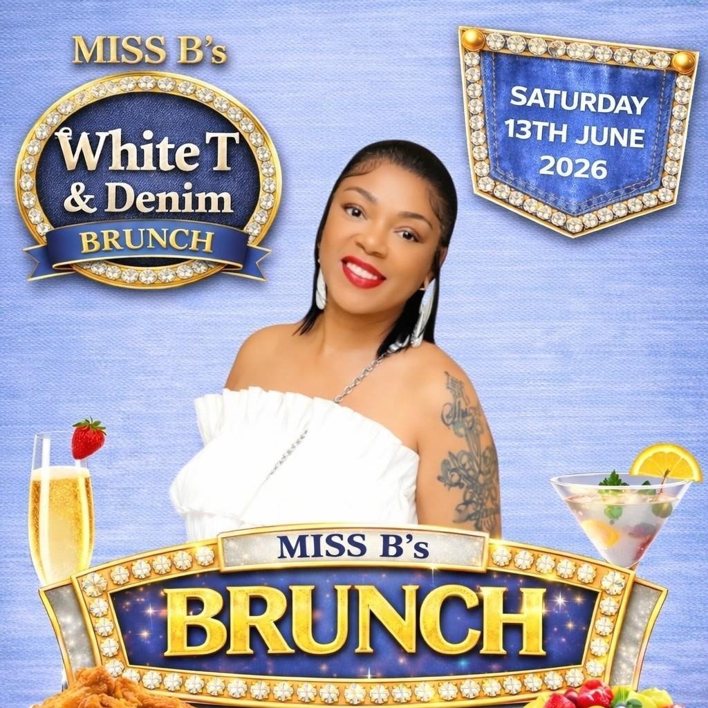 Miss B's White T & Denim Brunch, The Old Skool soul edition