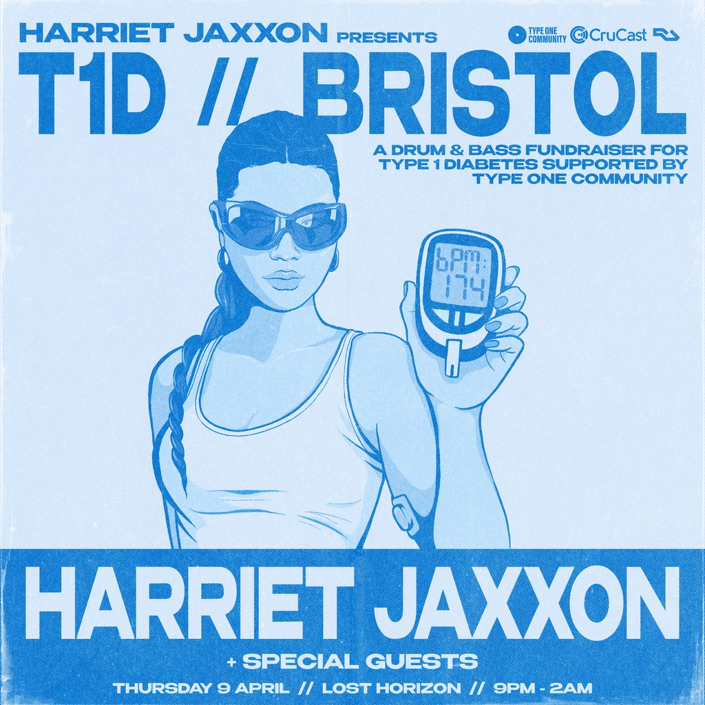 Harriet Jaxxon presents: T1D // Bristol - A DnB Fundraiser