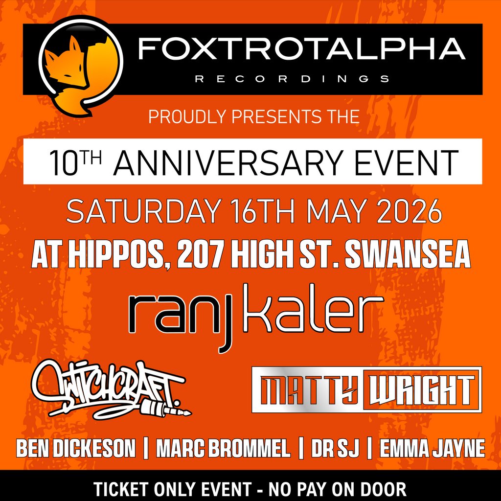 Foxtrot Alpha Recordings presents: 10 year anniversary party!