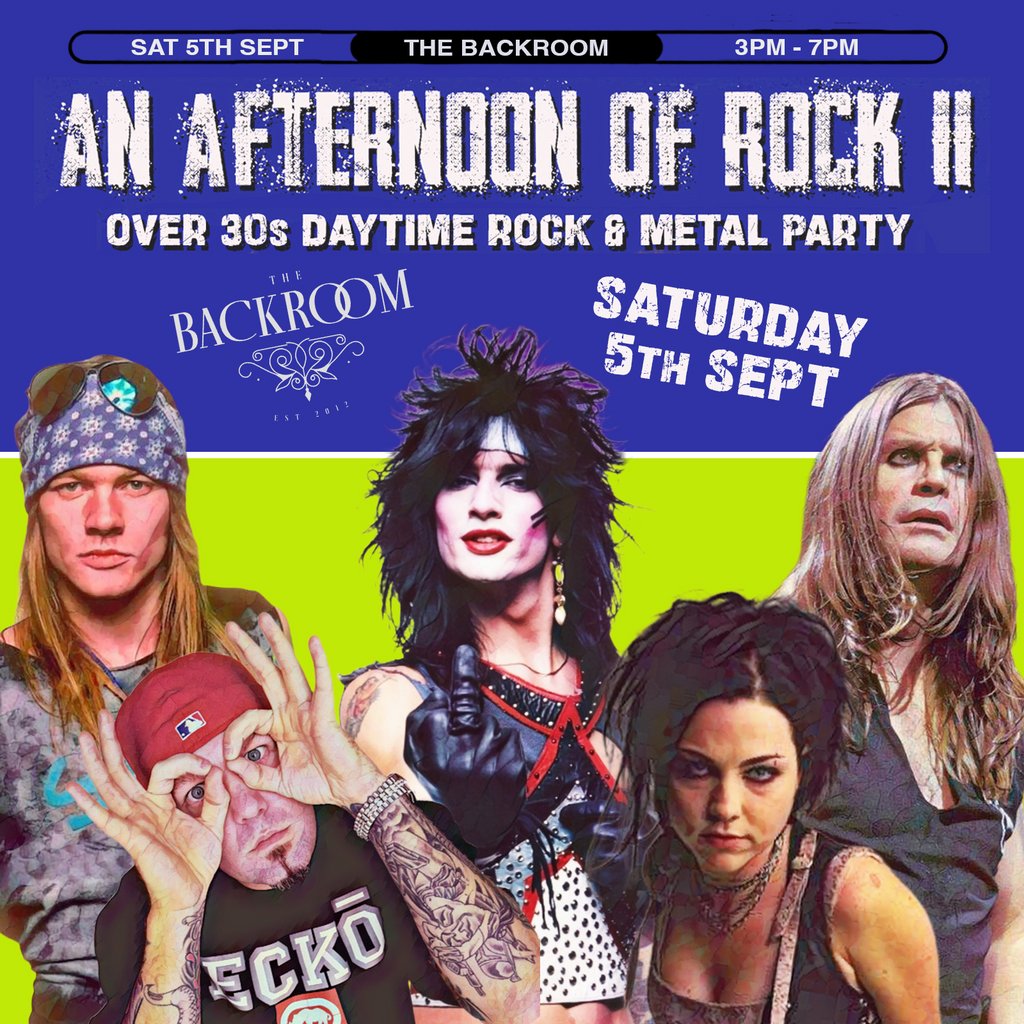 An Afternoon of Rock: LEEDS (Over 30s Rock/Metal) 3pm-7pm