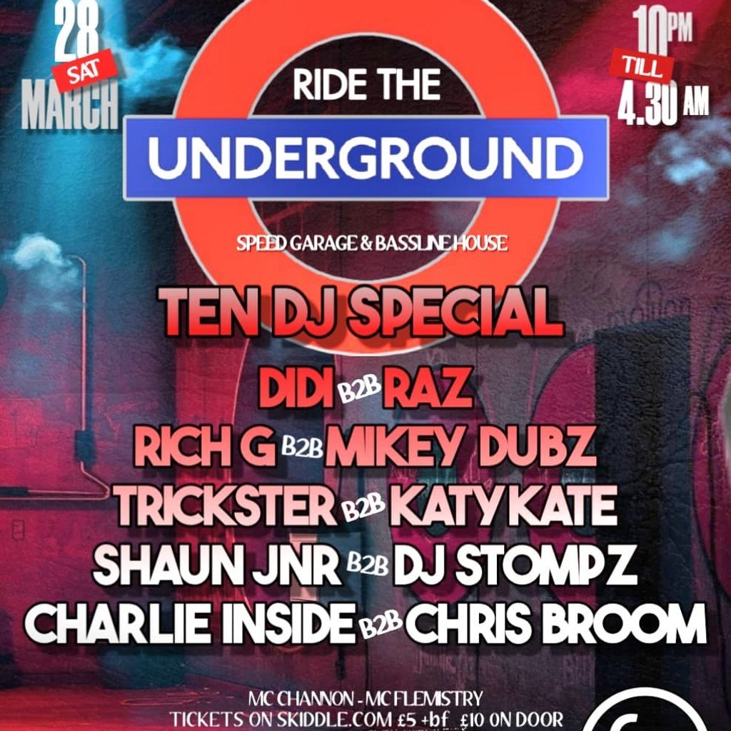 Ride the Underground: Ten Dj Special