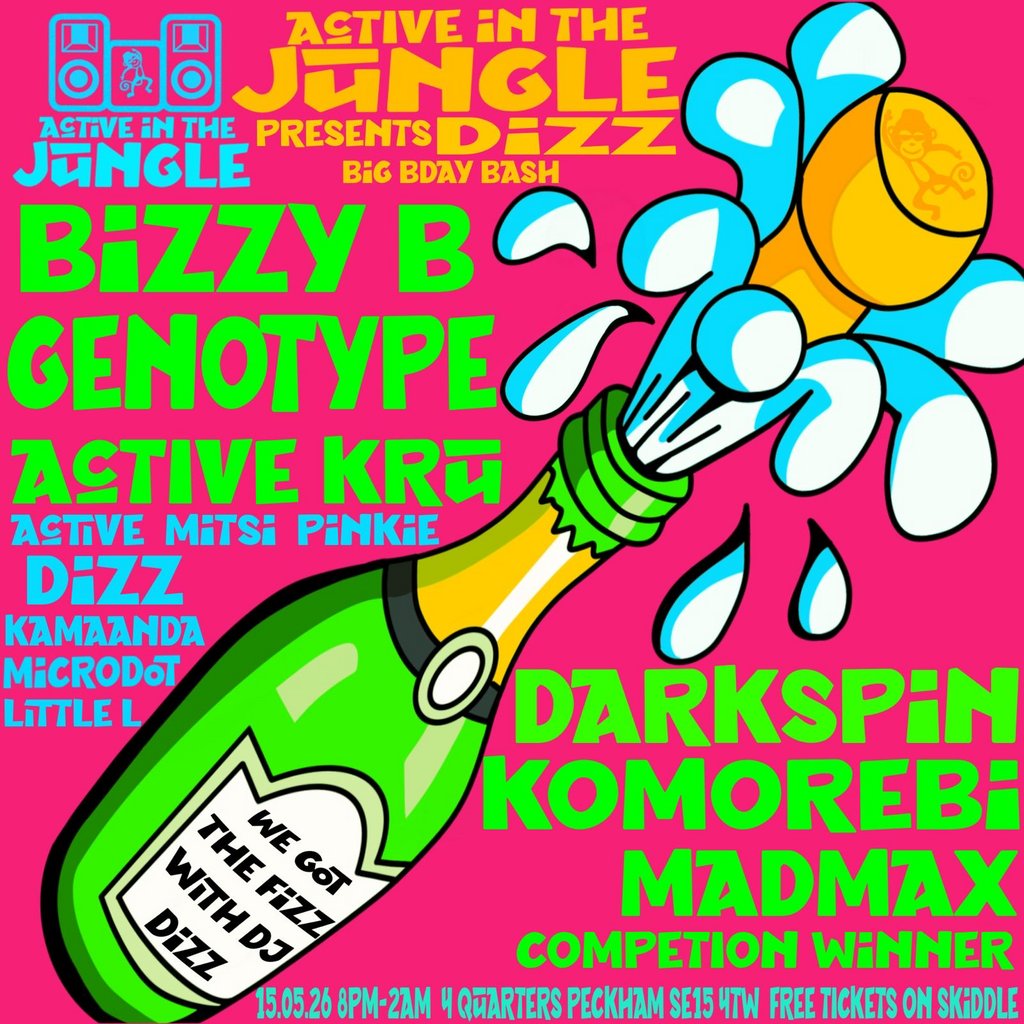 Active In The Jungle Presents Dizz Big Birthday bash