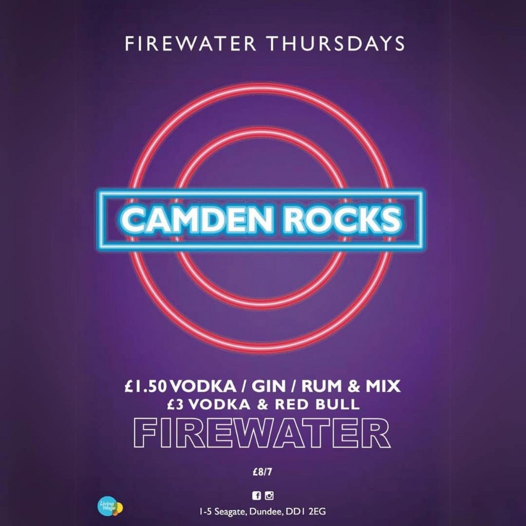 Camden Rocks; Firewater Thursday.
