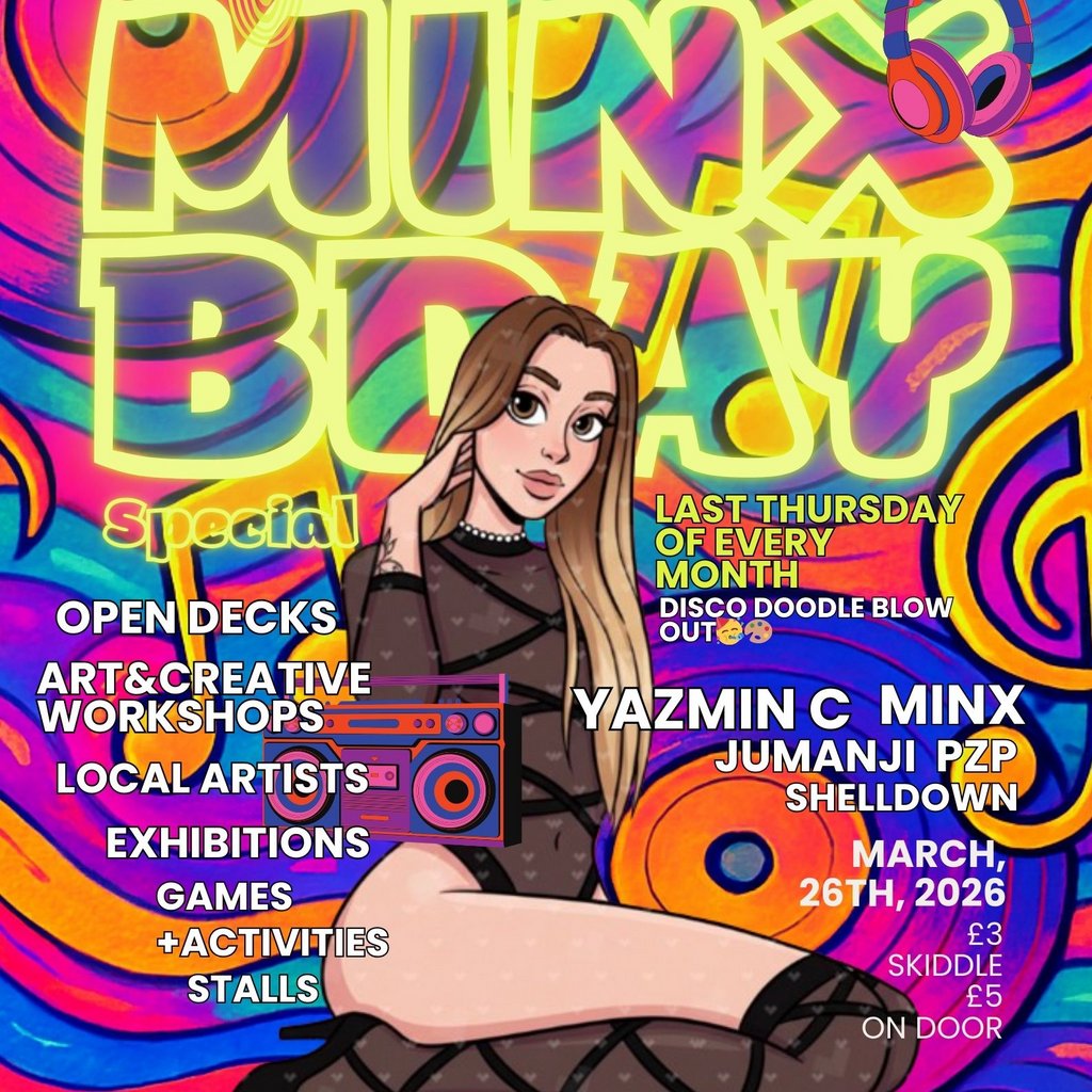 MINX's BDAY DISCO DOODLE