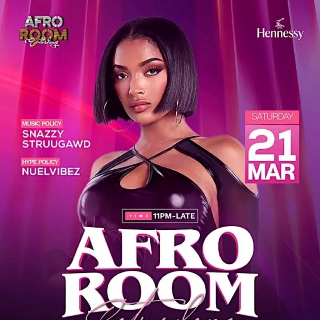 Afro Room Afrobeats and Amapiano Party Club 22 Sat 21st March