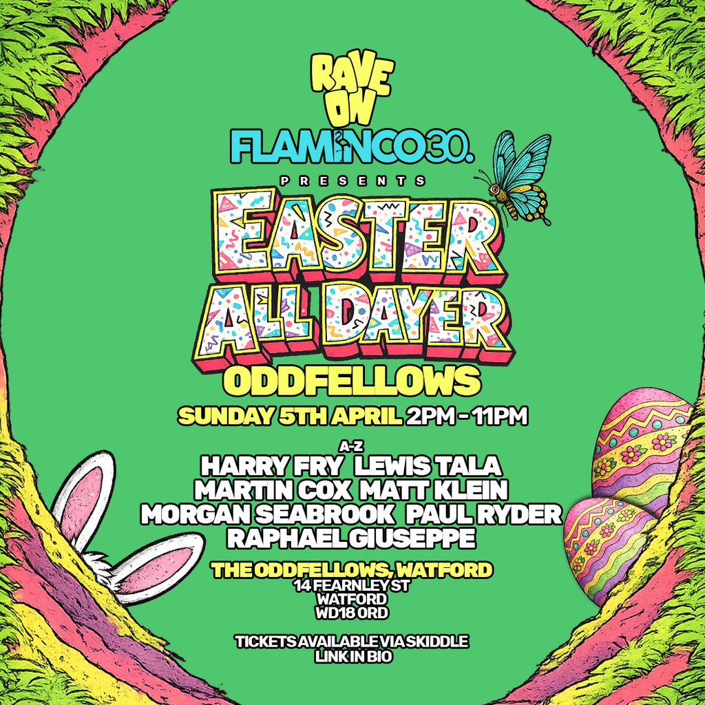 Flaminco30 & Rave On - Sunday 5th April - Oddfellows Watford