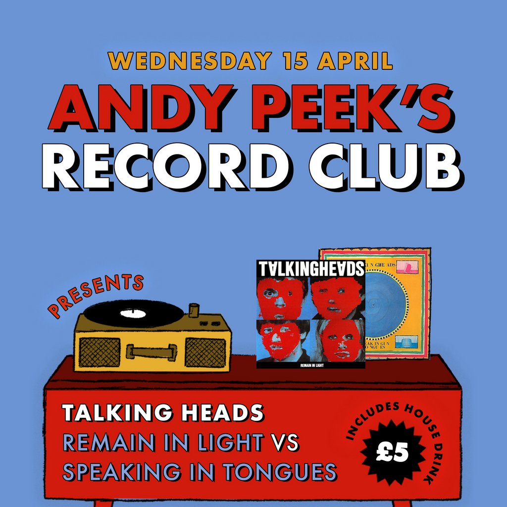 Andy Peek's Record Club: Talking Heads Special