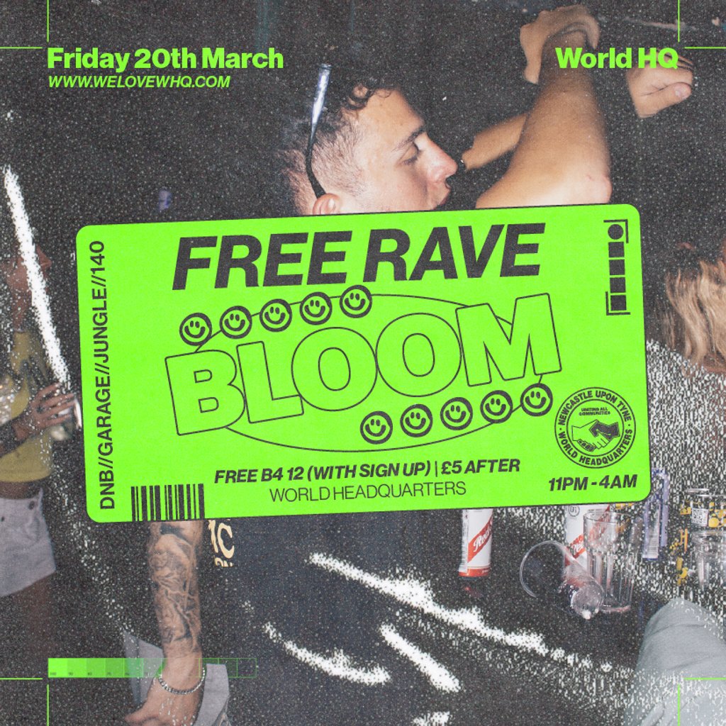 BLOOM - FREE RAVE - D'n'B, Jungle, UK Garage, 140