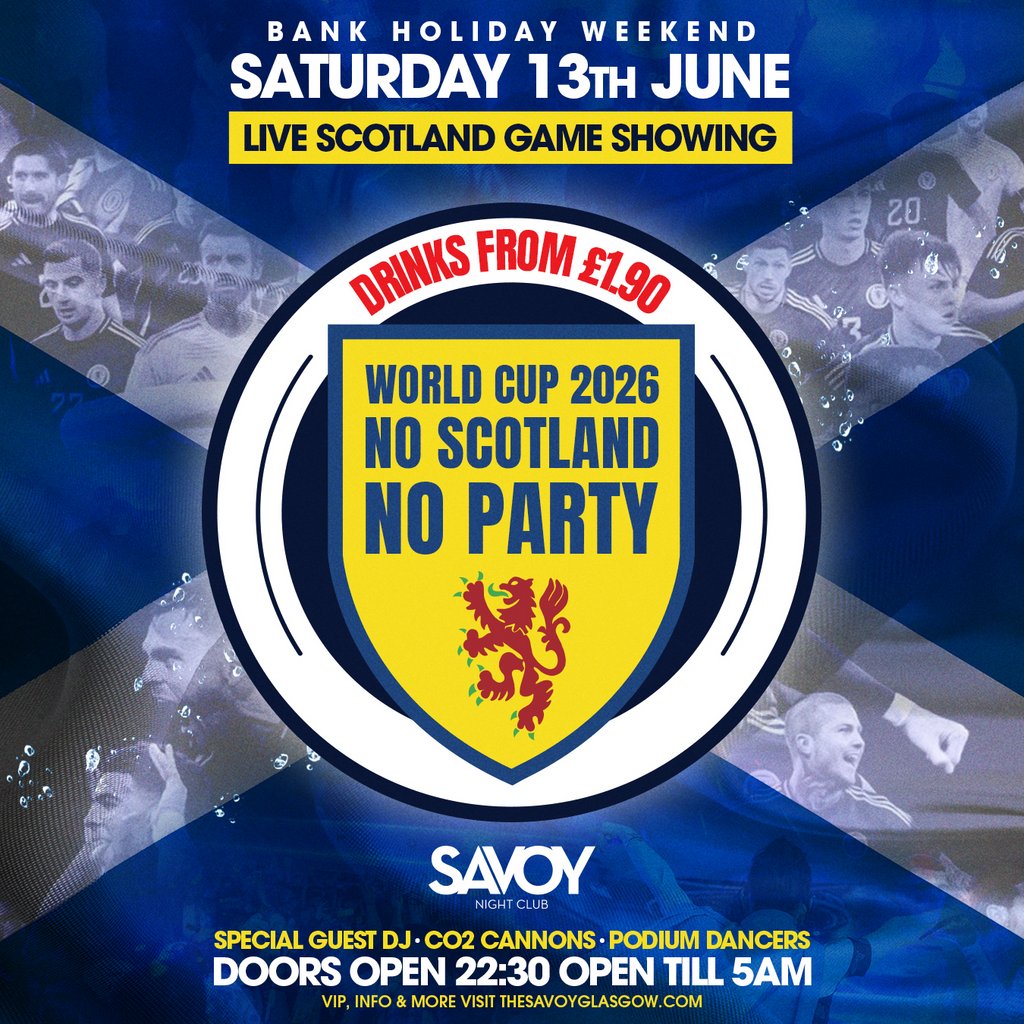 SCOTLAND WORLD CUP - LIVE at THE SAV