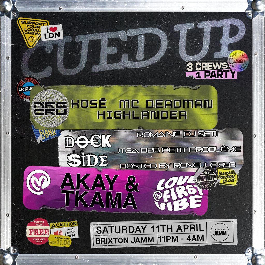 Cued UP: NRG CRU, Dockside Radio & Love At First Vibe