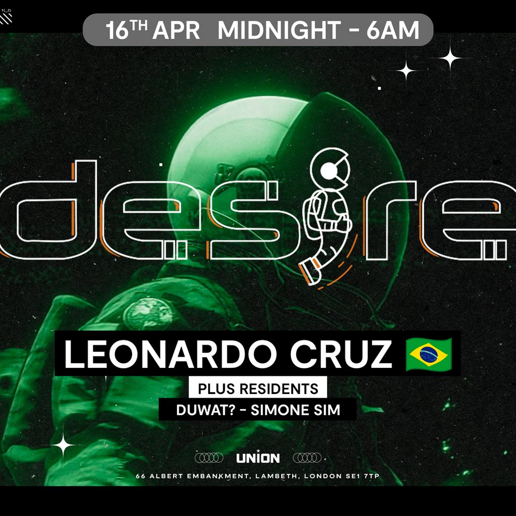 DESIRE - Weekly Thursday After Party - Leonardo Cruz