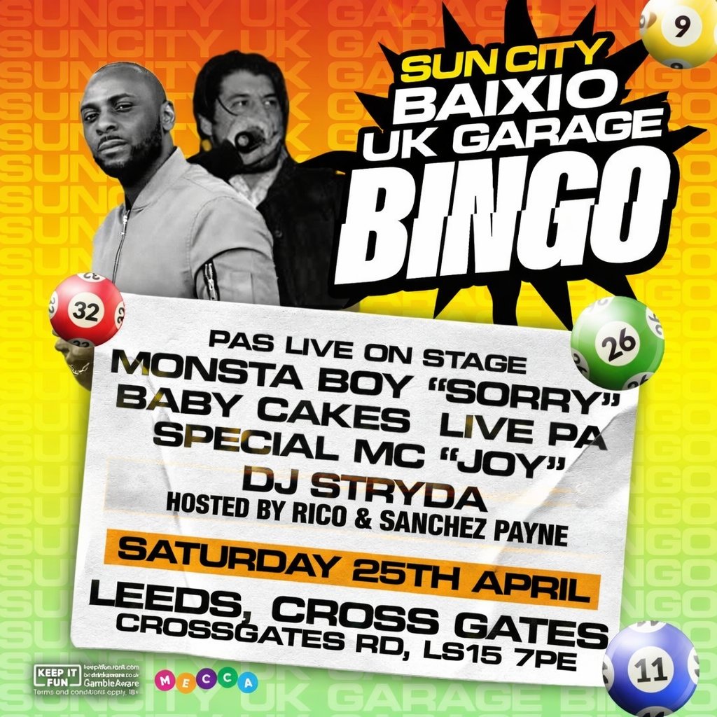 Sun City X Baixo UK Garage Bingo